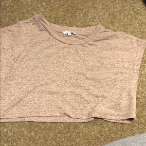 Pink FASHION NOVA ultra crop tee